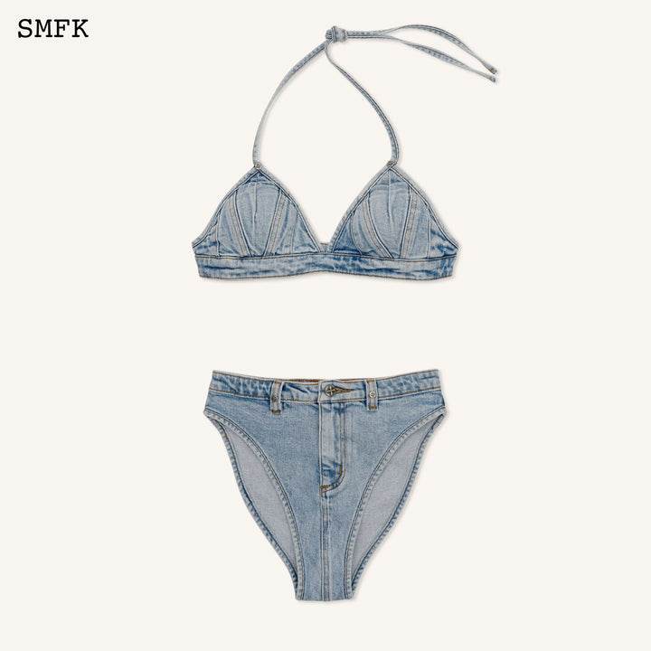 SMFK WILDWORLD RIDER DENIM BIKINI SKY BLUE