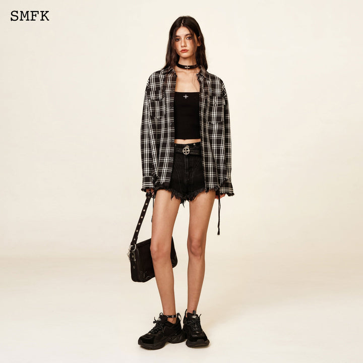 SMFK WILDWORLD ROCK HIGH-WAIST SHORT JEANS