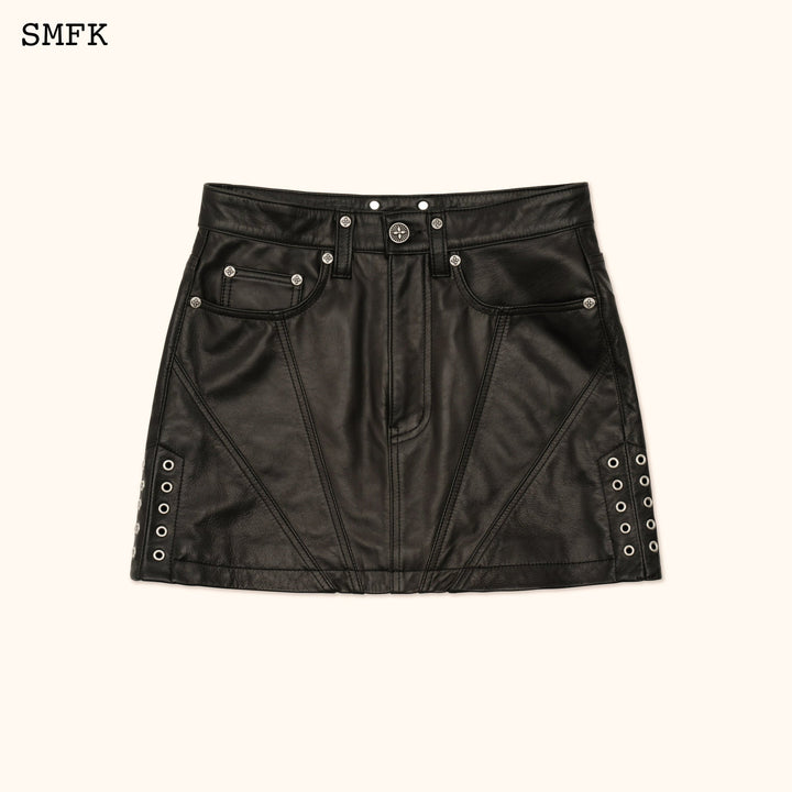 SMFK WILDWORLD ROCK SUEDE MID-WAIST MINI SKIRT