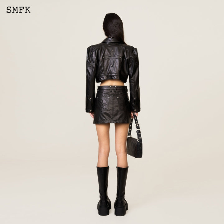 SMFK WILDWORLD ROCK SUEDE MID-WAIST MINI SKIRT