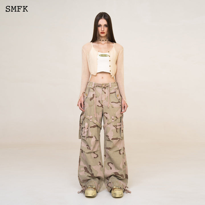 SMFK WILDWORLD STRAY WOOL KNITTED CARDIGAN