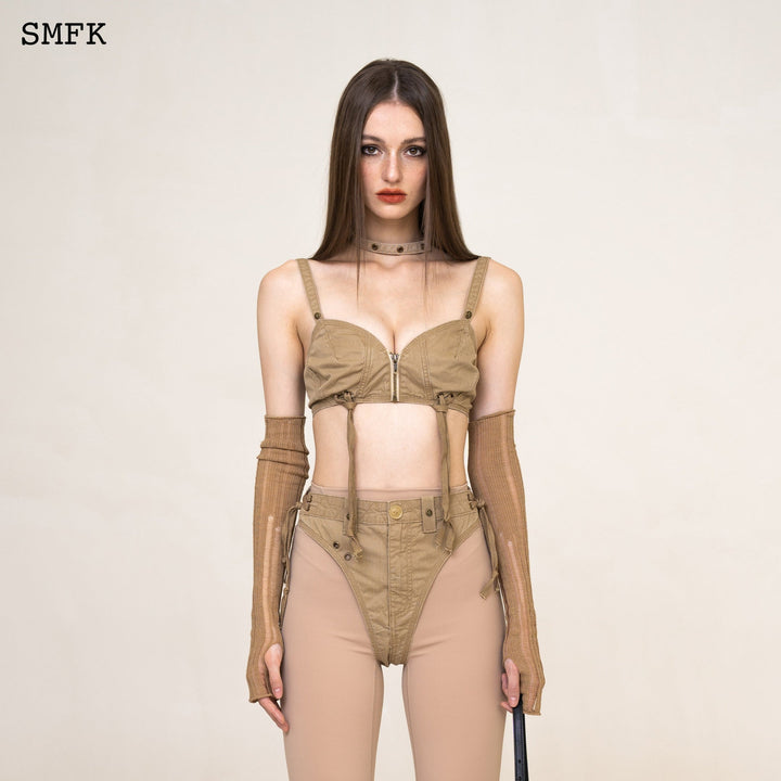 SMFK WILDWORLD STRAY WORKWEAR STYLE BIKINI WHEAT