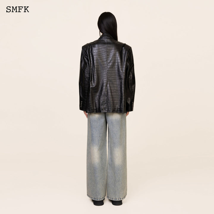 SMFK WILDWORLD TARPAN CLASSIC BLUE FLARED JEANS