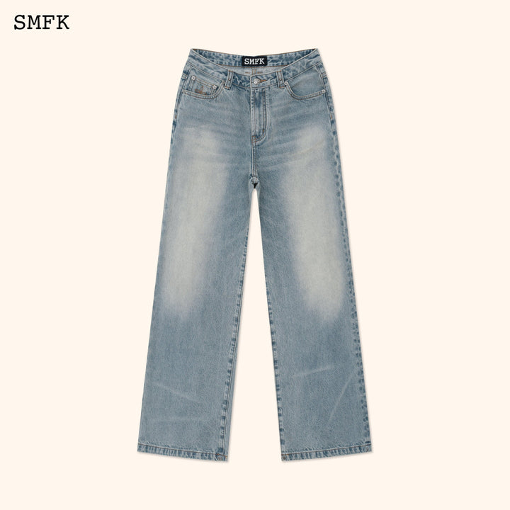 SMFK WILDWORLD TARPAN CLASSIC BLUE FLARED JEANS