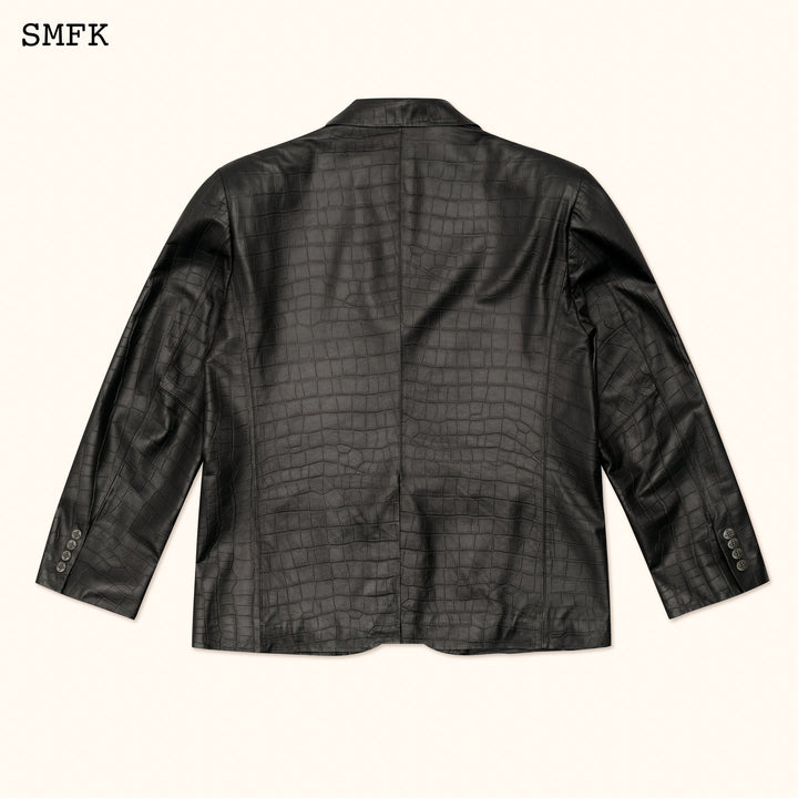 SMFK WILDWORLD VINTAGE LEATHER BLACK CROCODILE SUIT