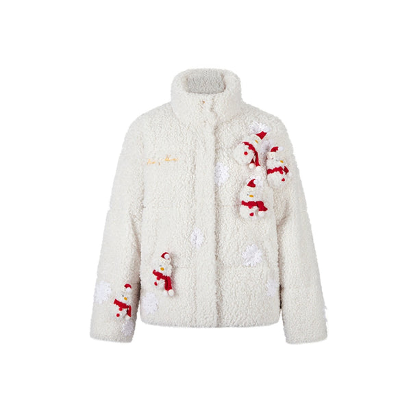 13De Marzo CHRISTMAS SNOWMAN BEAR FLEECE COAT