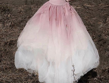 BUBBLE TULLE SKIRT/ PINK