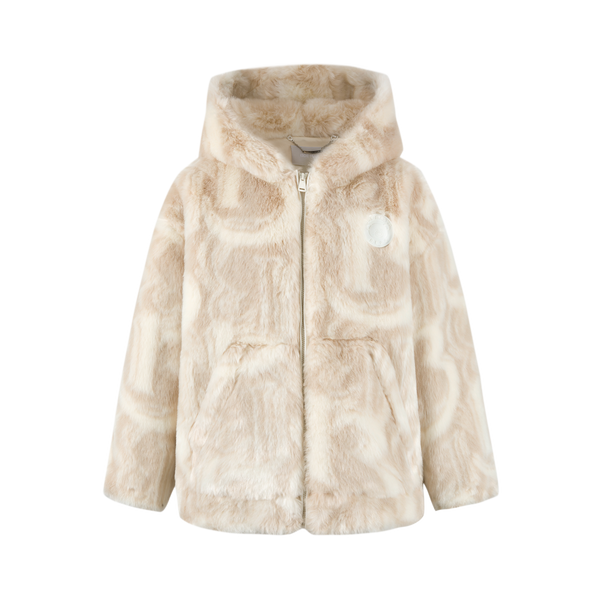 13De Marzo ARTIFICIAL FUR LOGO COAT