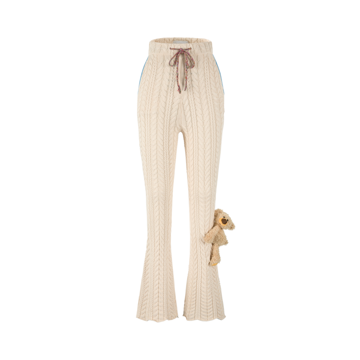 13De Marzo BEAR TRADITIONAL WEAVE KNIT PANTS