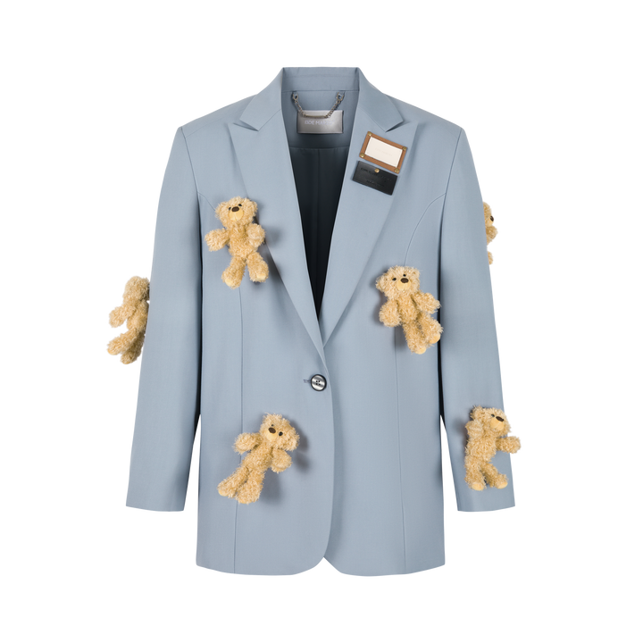 13De Marzo MINI BEAR COVERED SUIT BLUE