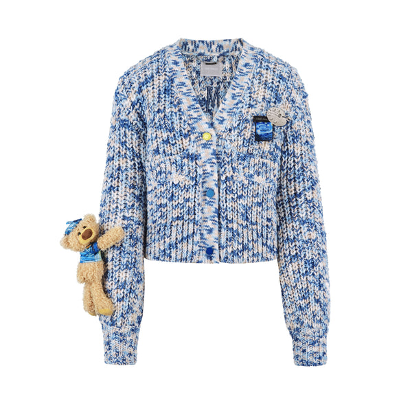 13DE MARZO VAN GOGH MASTERPIECE COLOR CARDIGAN