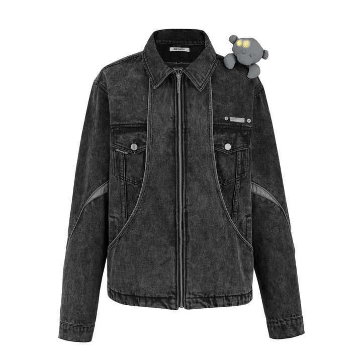 13DE MARZO MARZO Bear Future Denim Jacket