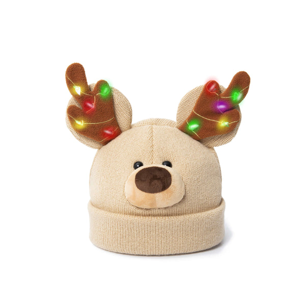 CHRISTMAS REINDEER LUMINOUS BEANIE