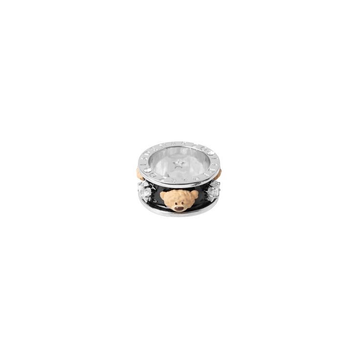 13De Marzo Zirconia Bear Around Ring