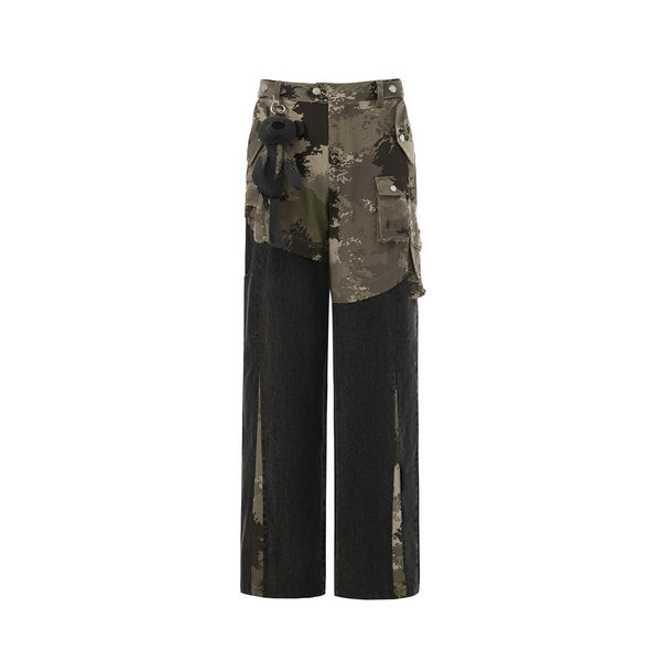 13DE MARZO Camo Bear Zip Jeans