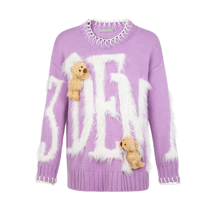 13DE MARZO Doozoo Mohair Logo Sweater