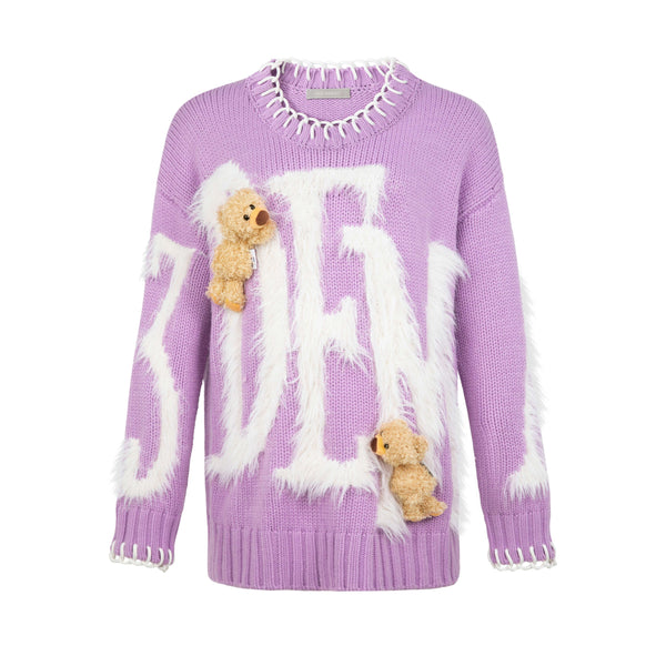 13DE MARZO Doozoo Mohair Logo Sweater