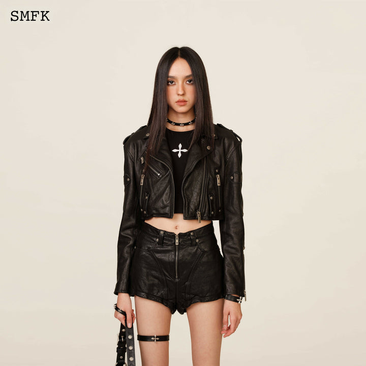 SMFK WILDWORLD RIDER LAMBSKIN SHORT JACKET