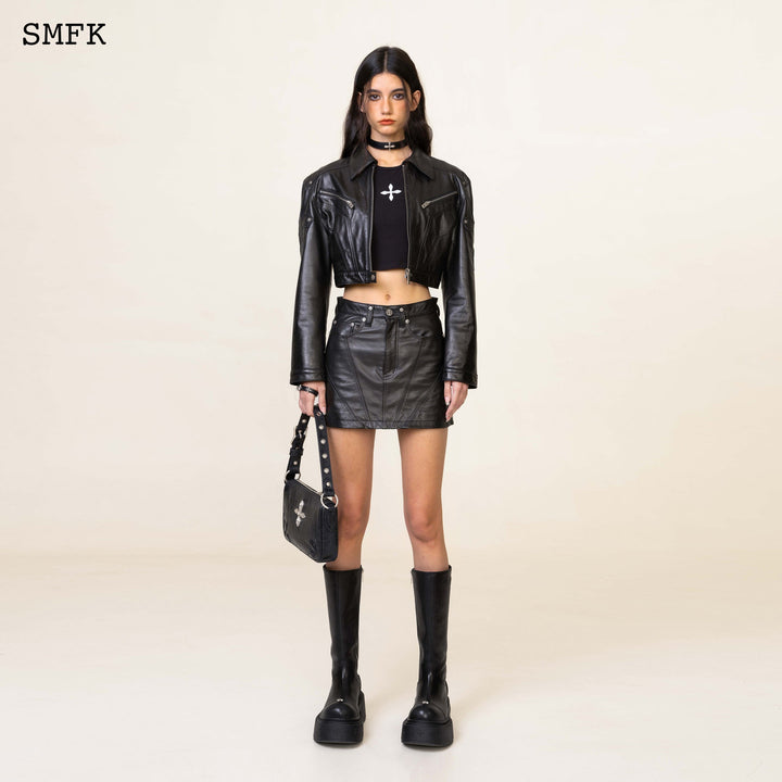 SMFK WILDWORLD ROCK SUEDE MID-WAIST MINI SKIRT