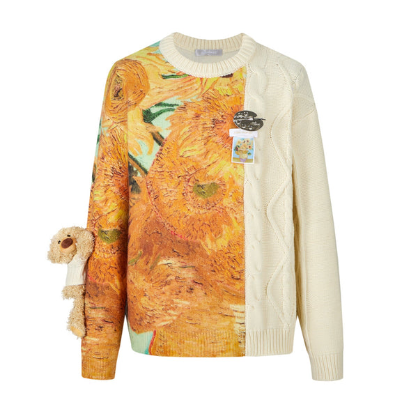 13DE MARZO VAN GOGH MASTERPIECE WEAVE SWEATER