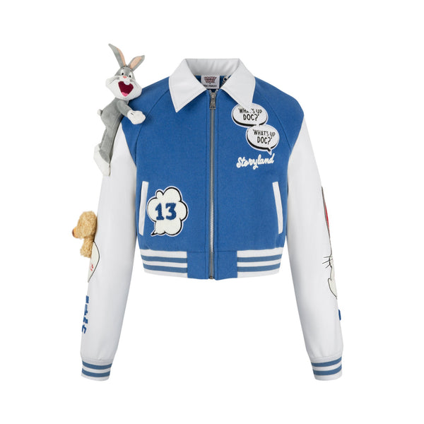 13DE MARZO BUGS BUNNY SHORT BASEBALL JACKET