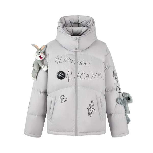 13De Marzo BUGS BUNNY SKETCH DOWN JACKET