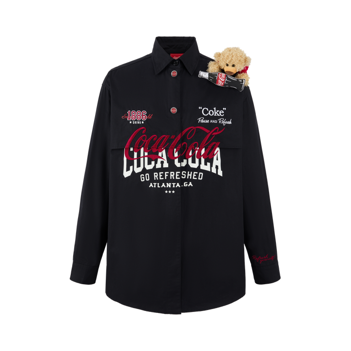 13De Marzo COCA-COLA BEAR LAYERED LOGO SHIRT