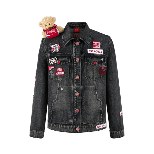 13De Marzo 13DE MARZO Coca-Cola Bear Denim Jacket