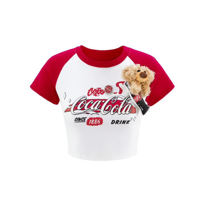 13De Marzo COCA-COLA BEAR LOGO TOP