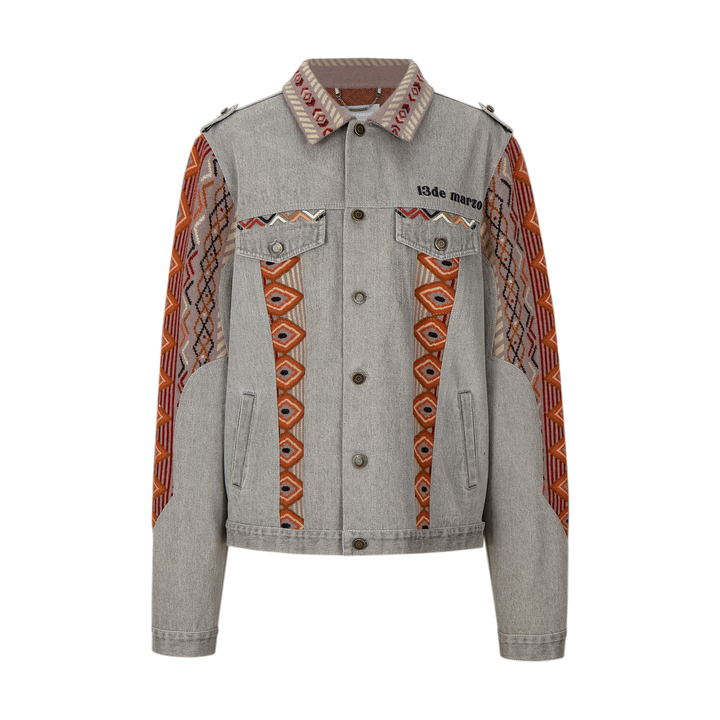 13De Marzo TRIBE HUNTING TOTEM PATCH JACKET