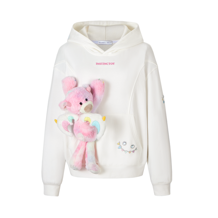 13De Marzo CRYSTAL EROSION BEAR HOODIE