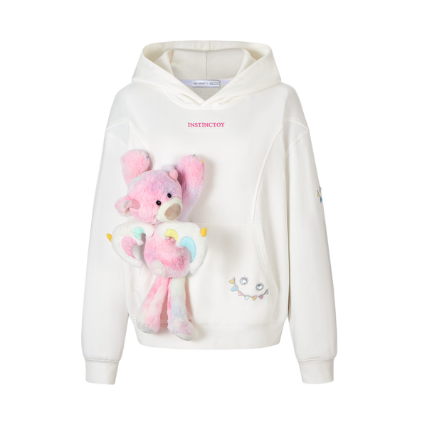 13De Marzo CRYSTAL EROSION BEAR HOODIE