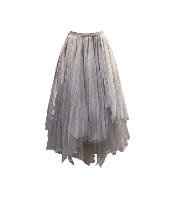 FOREST ELF TULLE SKIRT/ DIRTY GREY