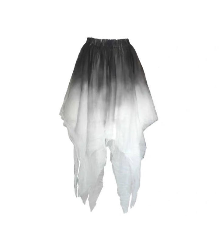 By Cookie H. SHARP TULLE SKIRT/ BLACK/WHITE