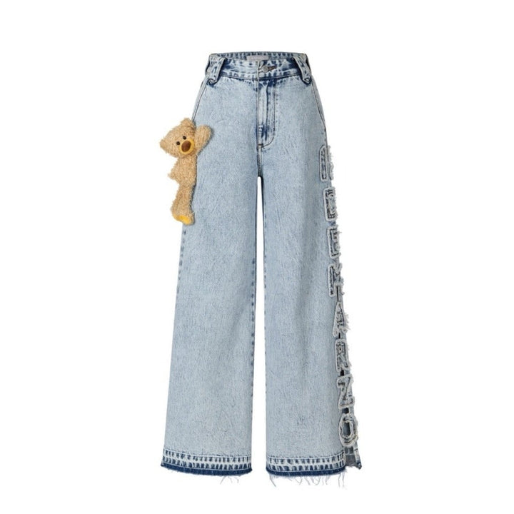 13De Marzo BEAR SIDE HOLLOW JEANS BLUE