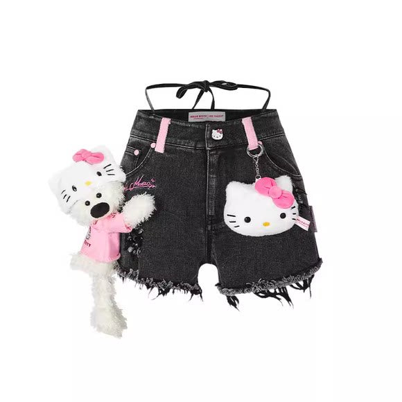 13De Marzo HELLO KITTY DENIM SHORTS