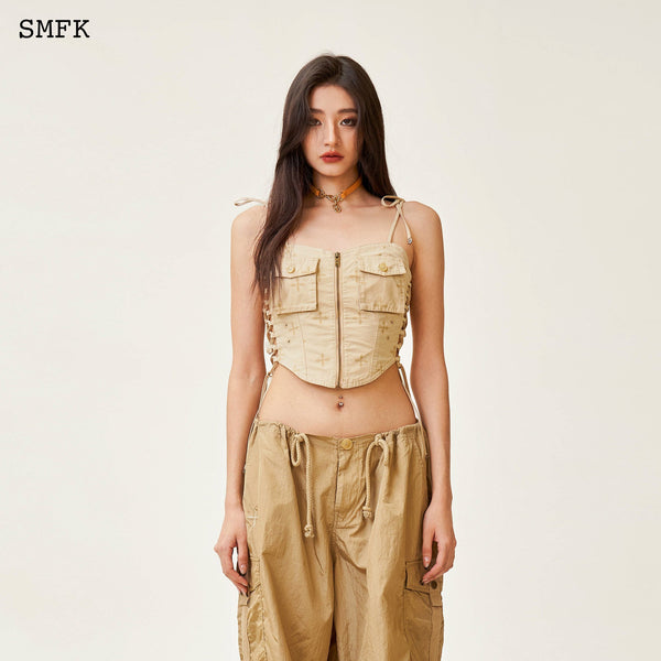 TEMPLE GARDEN PARATROOPER CROPPED TOP