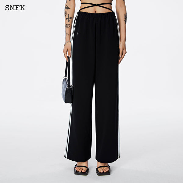 BLACK DARK DANCER WIDE LEG PANTS