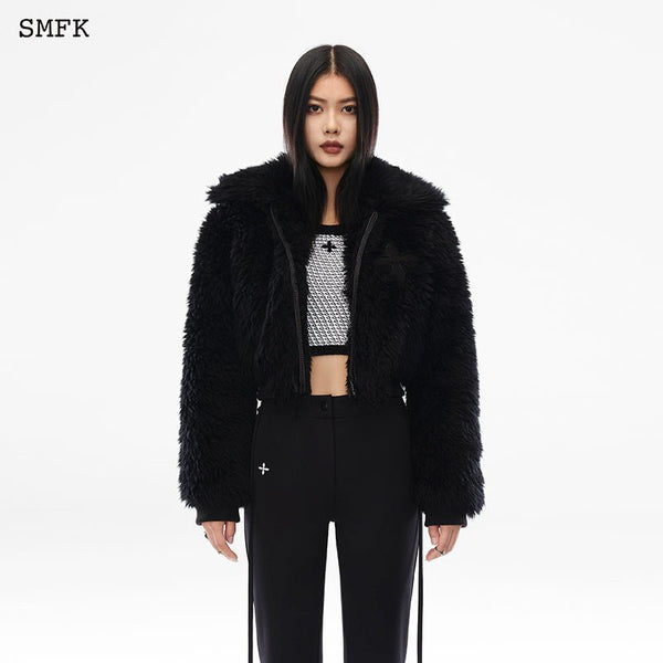 BLACK NIGHT COMPASS VINTAGE WOOL SHORT JACKET