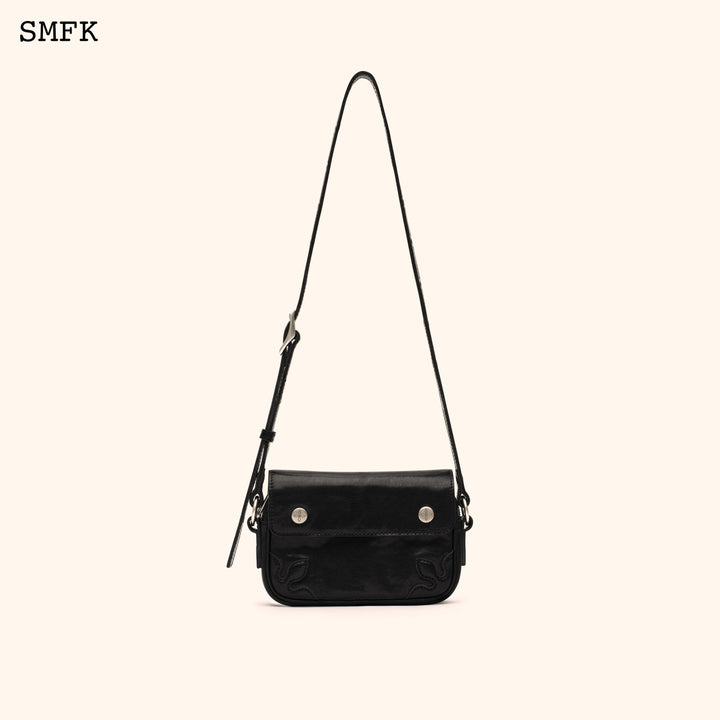 SMFK COMPASS ADVENTURE VINTAGE FANNY BAG IN BLACK (SMALL)