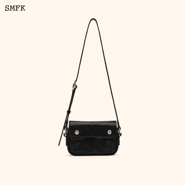 SMFK COMPASS ADVENTURE VINTAGE FANNY BAG IN BLACK (SMALL)