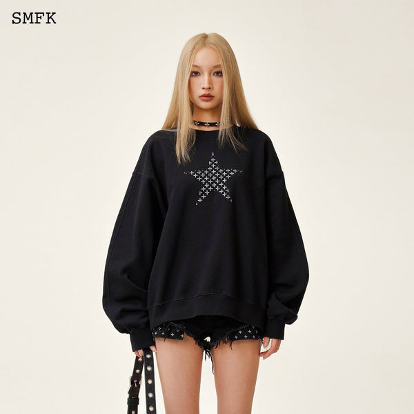 SMFK COMPASS STAR GARDEN CLASSIC SPORTS BLACK SWEATSHIRT