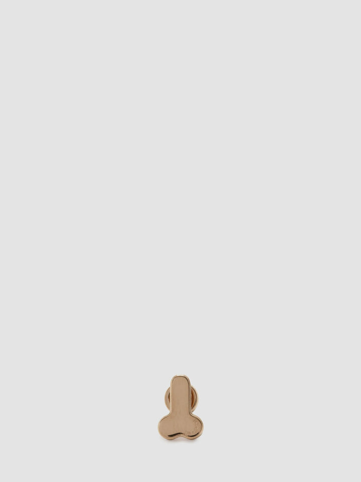 JW ANDERSON PENIS STUD EARRING/BROWN