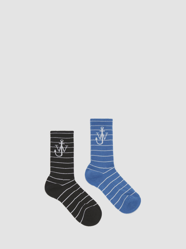 JW ANDERSON STRIPED ANCHOR SOCKS