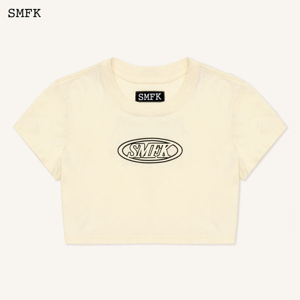 SMFK MODEL SHORT TEE IN CREAM