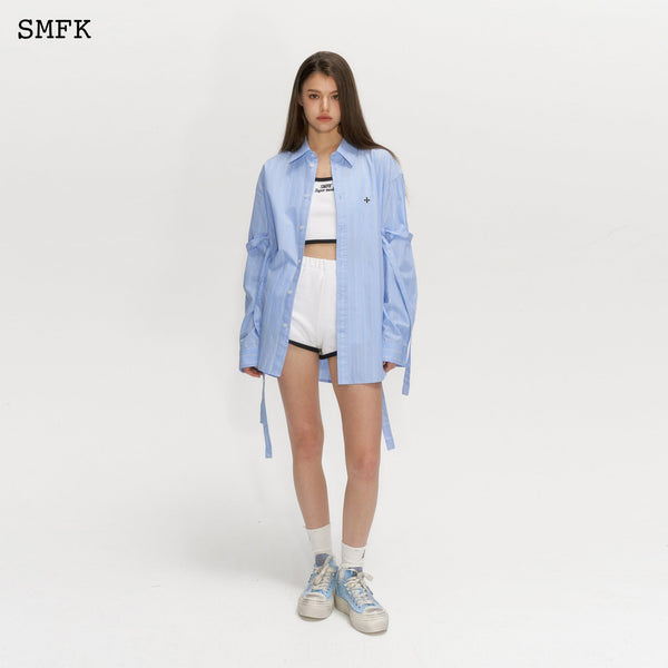 WILD WORLD SKY BLUE STRIPE SHIRT