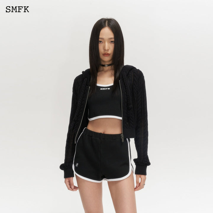 SMFK WILDERNESS BLACK KNITTED HOODIE