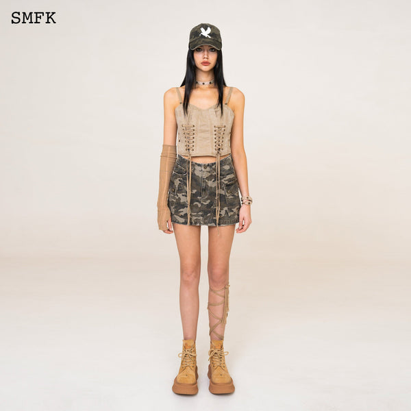 WILDWORLD CAMOUFLAGE STRAY MINI SKIRT