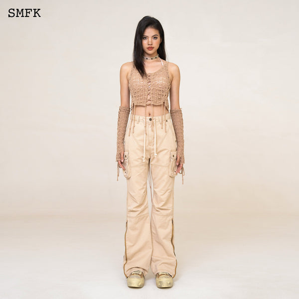 WILDWORLD MERMAID WORK WEAR PANTS WHEAT