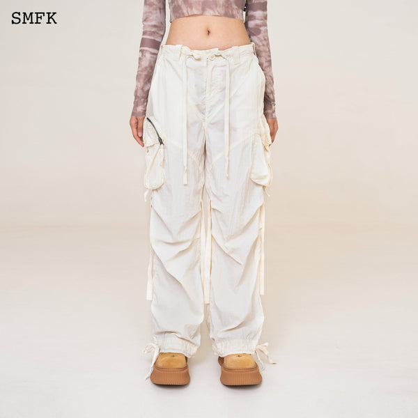 WILDWORLD VINTAGE CREAM PARATROOPER PANTS